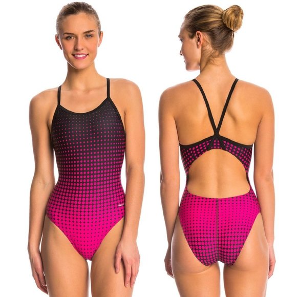 thin strap one piece swimsuit